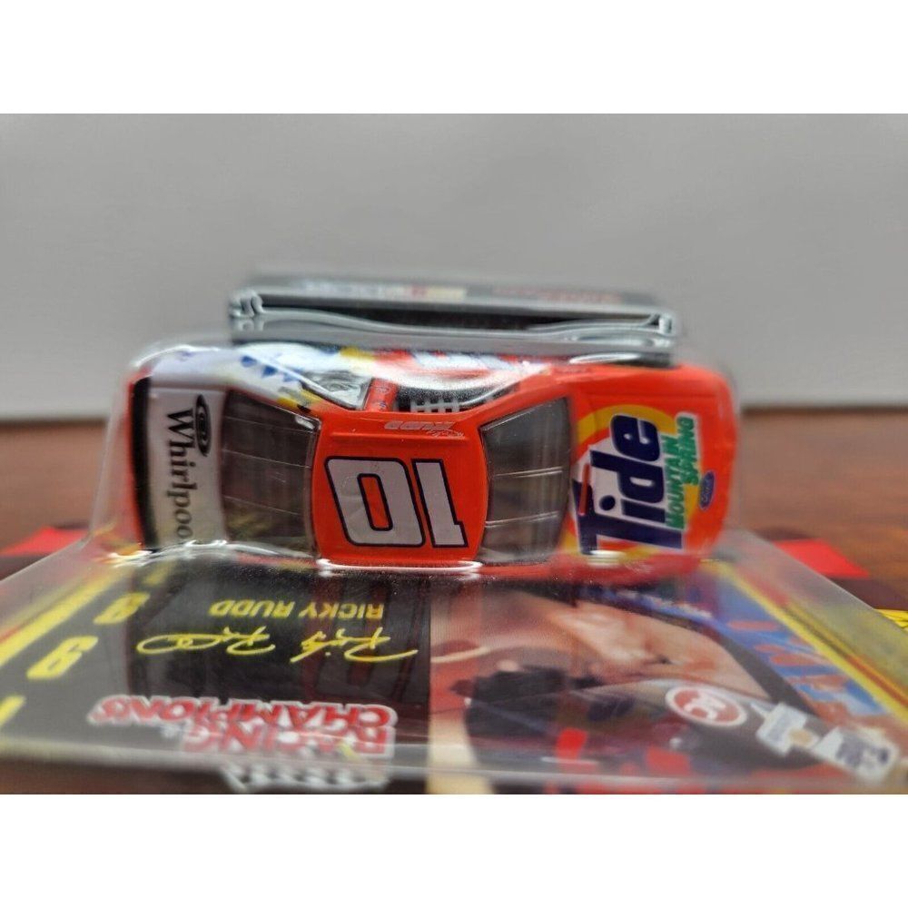 1997 Edition Racing Champions 1:64 Ricky Rudd Ford Tide #10 With Card & Stand - Picture 8 of 11